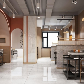 现代烤肉店3D模型下载
